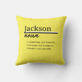 Jackson, Boy Personlig Namn Definition Kudde