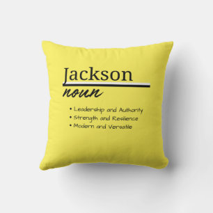 Jackson, Boy Personlig Namn Definition Kudde
