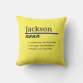 Jackson, Boy Personlig Namn Definition Kudde