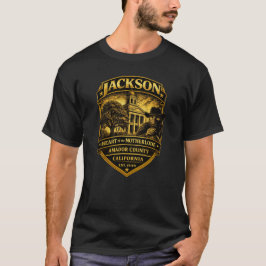 Jackson, California – Historic Crest design T Shirt