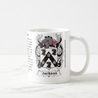 Jackson familjvapensköld en mugg