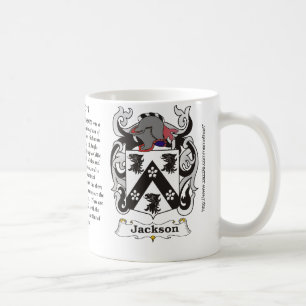 Jackson familjvapensköld en mugg