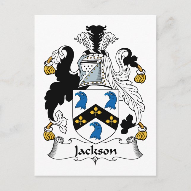 Jackson Family Crest Vykort (Framsida)