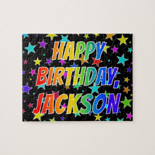 ’JACKSON’ First Namn, Roligt ’GRATTIS PÅ F Pussel