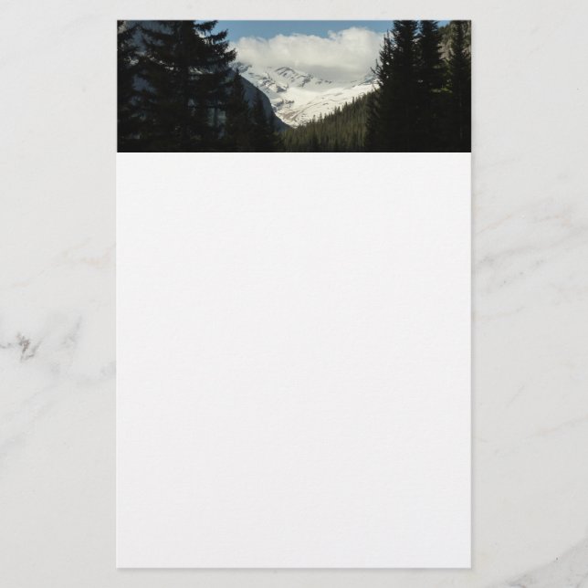Jackson Glacier Överblick i Glacier National Park Brevpapper (Framsida)