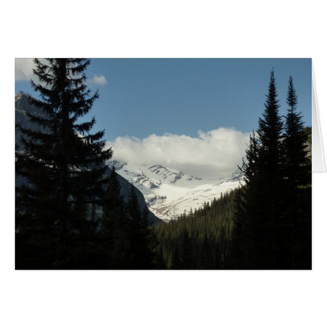 Jackson Glacier-utsiktspunkt vid Glacier National  Hälsningskort (Framsidan Horizontal)