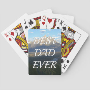 Jackson Hål bergen Best Pappa någonsin Casinokort