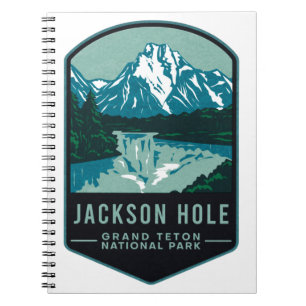 Jackson Hål Grand Teton nationalpark Anteckningsbok