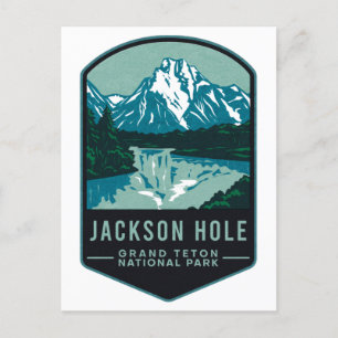 Jackson Hål Grand Teton nationalpark Vykort