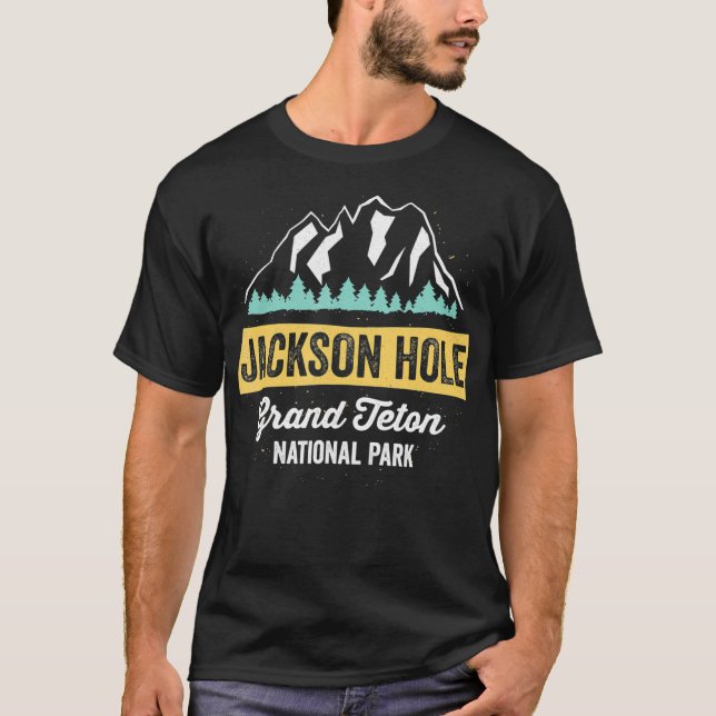 Jackson Hål Grand Teton nationalpark Wyoming  T Shirt (Framsida)