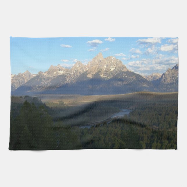 Jackson Hål Mountains (nationalparken Grand Teton) Kökshandduk (Horisontell)