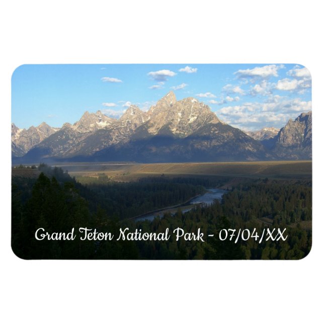 Jackson Hål Mountains (nationalparken Grand Teton) Magnet (Horisontell)