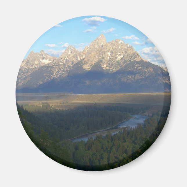 Jackson Hål Mountains (nationalparken Grand Teton) Magnet (Framsidan)