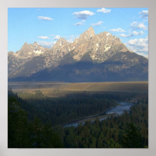 Jackson Hål Mountains (nationalparken Grand Teton) Poster