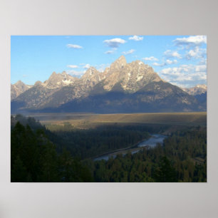 Jackson Hål Mountains (nationalparken Grand Teton) Poster