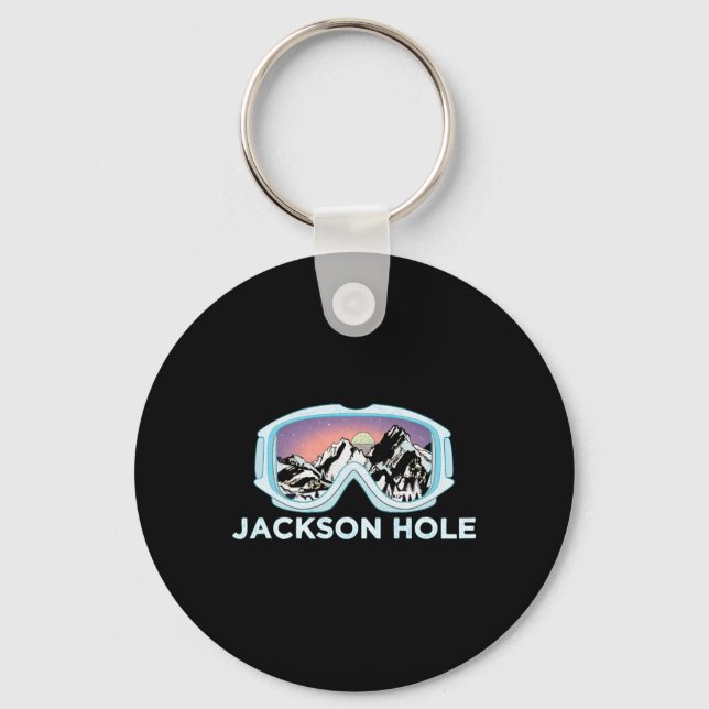 Jackson Hål Ski Design Jackson Hål Nyckelring (Framsida)