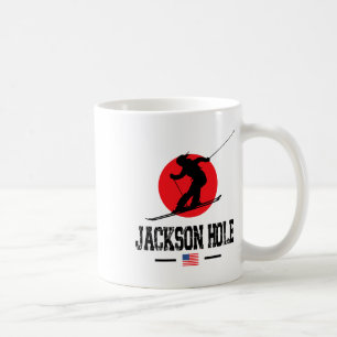 Jackson Hål Usa Ski Resort Rocky mountains Americ Kaffemugg