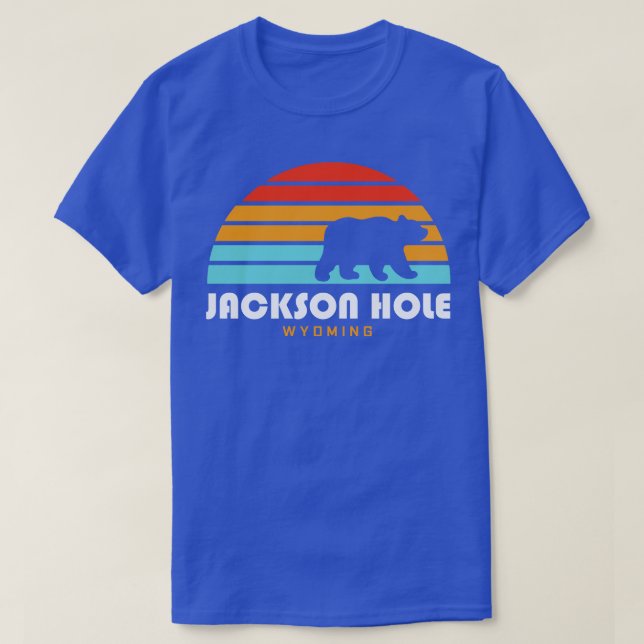 Jackson Hål Wyoming Bear Mountains T Shirt (Design framsida)