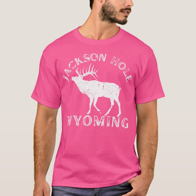 Jackson Hål Wyoming Elk Natature Hiking utomhus Tr T Shirt (Framsida)