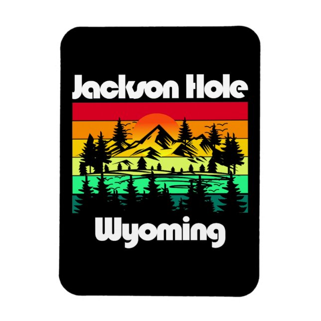 Jackson Hål Wyoming Magnet (Vertikal)