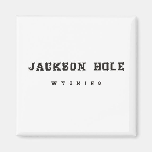 Jackson Hål Wyoming Magnet (Framsidan)