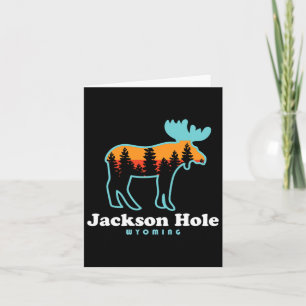 Jackson Hål Wyoming Moose Mountains Grand Tetons Kort