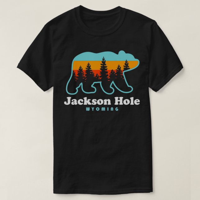 Jackson Hål Wyoming Shirt Bear Mountains Jackson T (Design framsida)