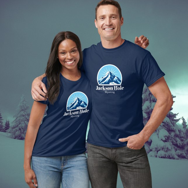 Jackson Hål Wyoming skidresort berg T-Shirt (Skapare uppladdad)