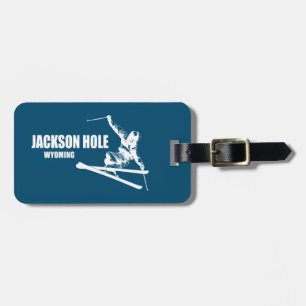 Jackson Hål Wyoming Skier Bagagebricka