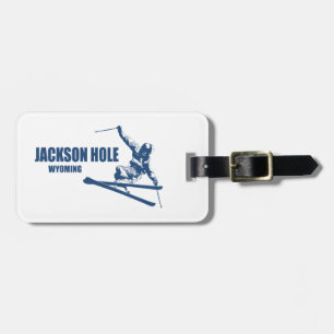 Jackson Hål Wyoming Skier Bagagebricka