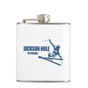 Jackson Hål Wyoming Skier Fickplunta