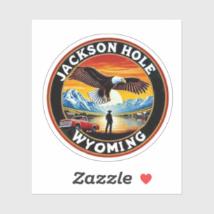 Jackson Hål, Wyoming USA Klistermärken