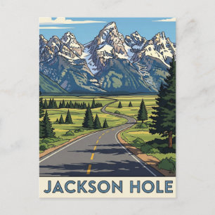 Jackson Hål Wyoming Vykort
