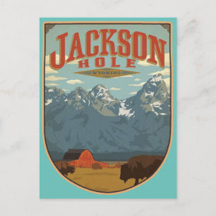 Jackson Hål Wyoming Vykort