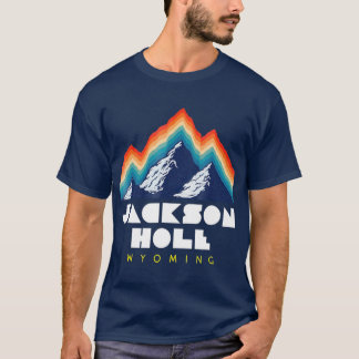 Jackson Hål WyomingSki Resort 1980 s Retro T Shirt