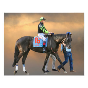 Jackson Heights horse - Dylan Davis jockey Fototryck