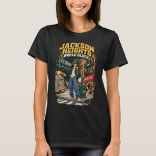 Jackson Heights World Block NYC T Shirt