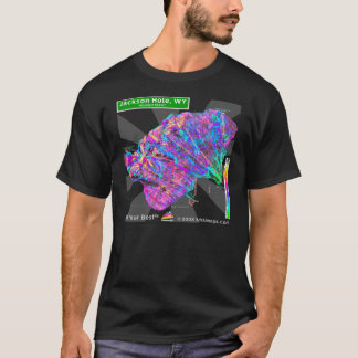 Jackson Hole 3dSkiMaps T-tröja (mörk) T-shirt