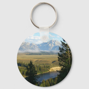 Jackson Hole Berg och flod Nyckelring
