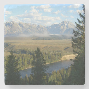 Jackson Hole Berg och flod Stenunderlägg