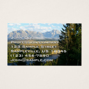 Jackson Hole Berg och flod Visitkort