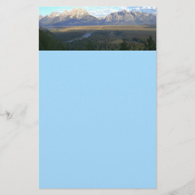 Jackson Hole-bergen (Grand Teton National Park) Brevpapper (Framsida)