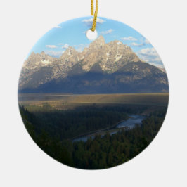 Jackson Hole-bergen (Grand Teton National Park) Julgransprydnad Keramik