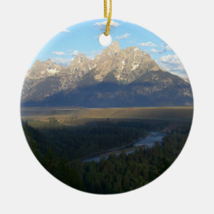 Jackson Hole-bergen (Grand Teton National Park) Julgransprydnad Keramik