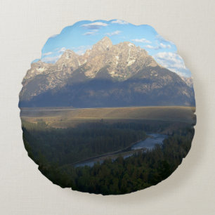Jackson Hole-bergen (Grand Teton National Park) Rund Kudde