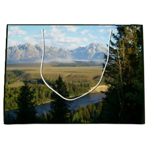 Jackson Hole-bergen och floden