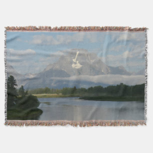 Jackson Hole-floden vid Grand Teton National Park Filt