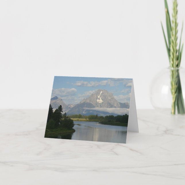 Jackson Hole-floden vid Grand Teton National Park Kort (Framsida)