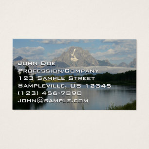 Jackson Hole-floden vid Grand Teton National Park Visitkort