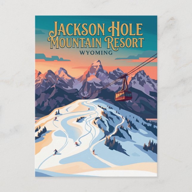 Jackson Hole Mountain Resort USA Vykort (Framsida)